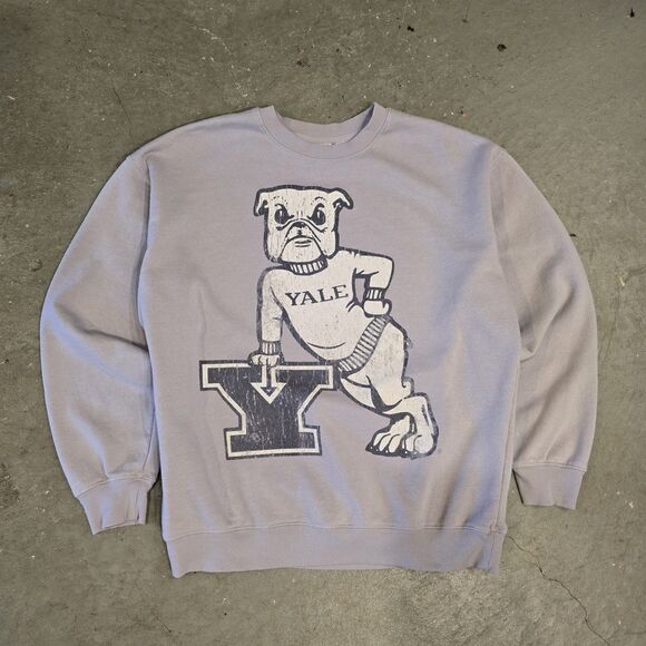Champion Other - Yale University Bulldogs Crewneck Sweatshirt Mens Large Gray Heather Ivy League